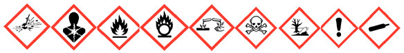 Farepiktogrammene er grafiske symboler som angir farene ved et stoff eller en stoffblanding.
