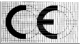 CE-merket: Dersom CE-merkingen blir forminsket eller forstørret, skal størrelsesforholdet slik det framgår av figuren overholdes.